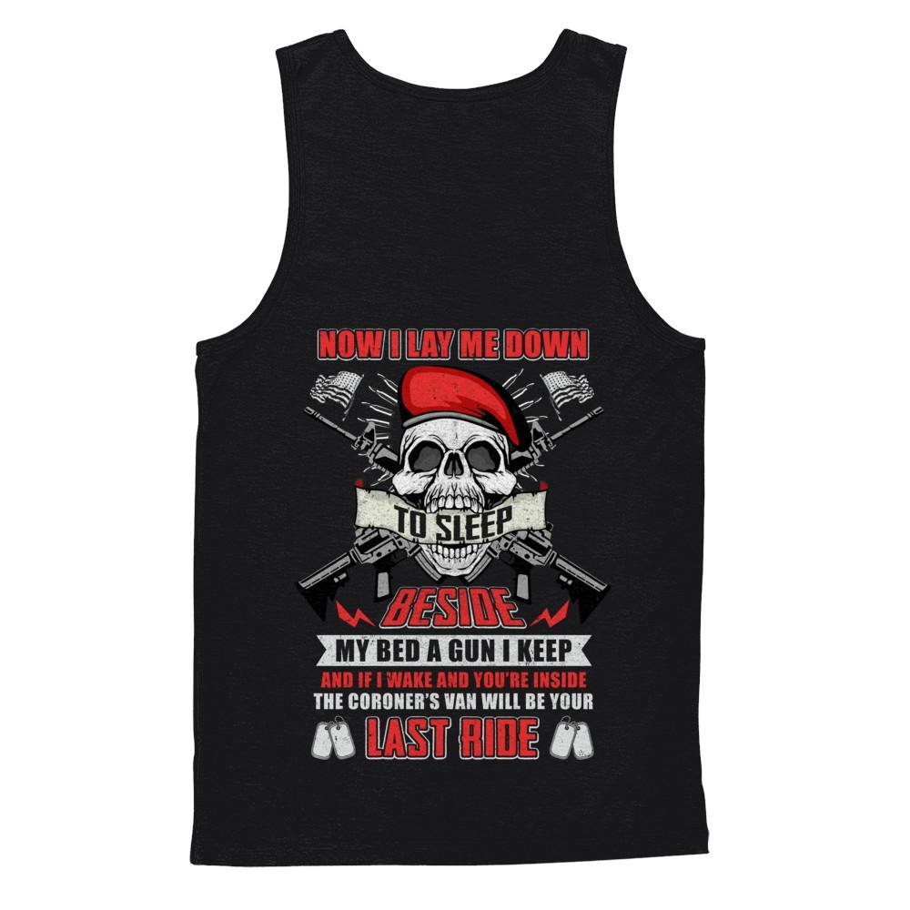 Now I Lay Me Down To Sleep Beside My Bed A Gun I Keep-T-Shirt & Hoodie-Unisex Tank-Black