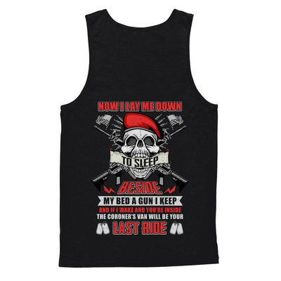 Now I Lay Me Down To Sleep Beside My Bed A Gun I Keep-T-Shirt & Hoodie-Unisex Tank-Black