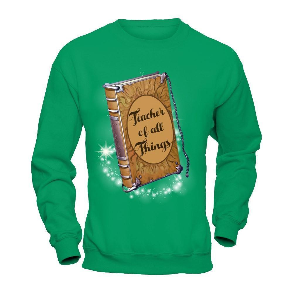 Teacher Of All Things Read Across Day-T-Shirt & Hoodie-Crewneck Sweatshirt-Irish Green