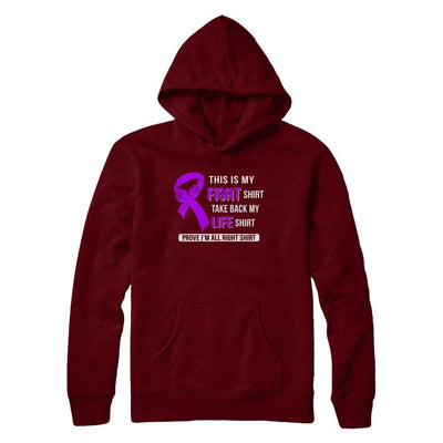 This Is My Fight Alzheimer's Lupus Pancreatic Awareness-T-Shirt & Hoodie-Pullover Hoodie-Maroon