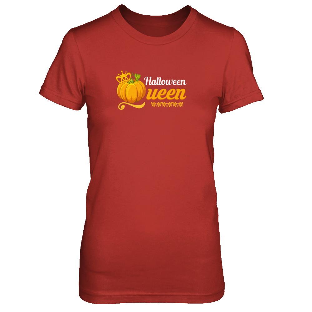 Halloween Queen Cute Pumpkin Spice Halloween-T-Shirt & Tank Top-Women's T-Shirt-Red