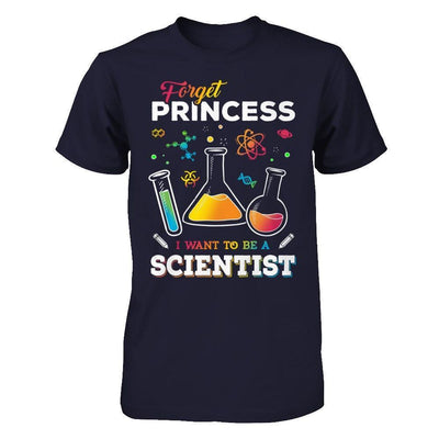Forget Princess I Want To Be A Scientist-T-Shirt & Hoodie-Premium T-Shirt-Midnight Navy