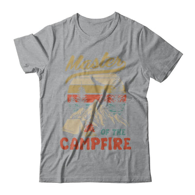 Camping Master Of The Campfire Fathers Mothers Day Gift-T-Shirt & Hoodie-Classic T-Shirt-Sport Grey