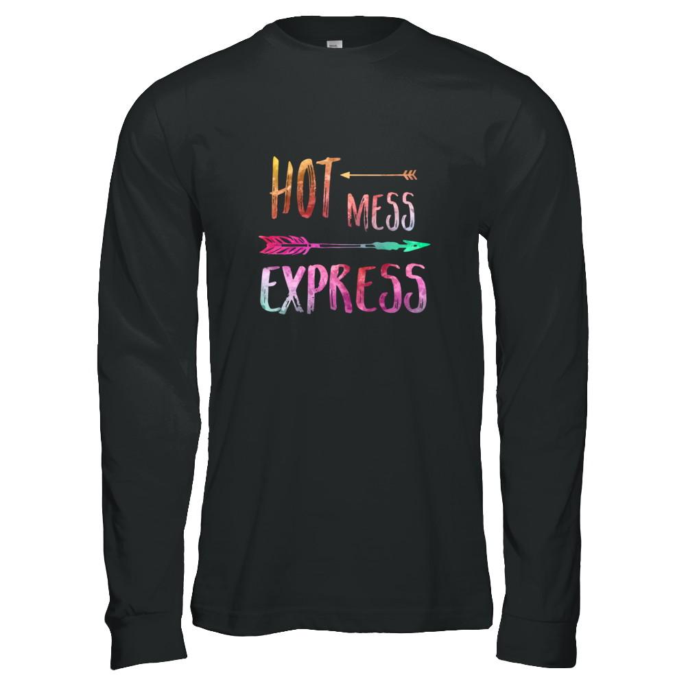 Hot Mess Express-T-Shirt & Tank Top-Long Sleeve T-Shirt-Black