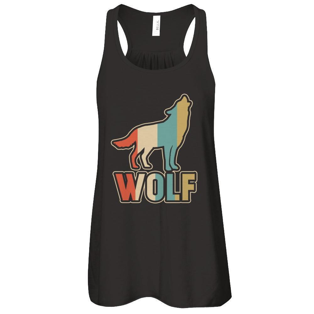Classic Vintage Retro Style Wolf