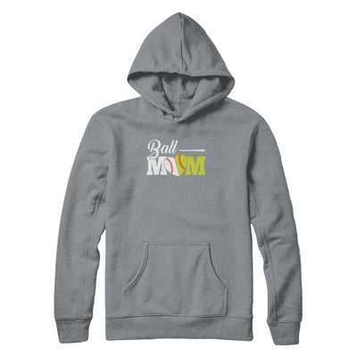 Funny Softball Mom Baseball Mom Mothers Day-T-Shirt & Tank Top-Pullover Hoodie-Light Steel