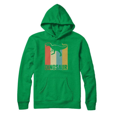 Classic Vintage Retro Style Dinosaur-T-Shirt & Hoodie-Pullover Hoodie-Irish Green