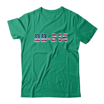 Proud DD-214 Alumni Vintage American US Veteran-T-Shirt & Hoodie-Classic T-Shirt-Kelly Green