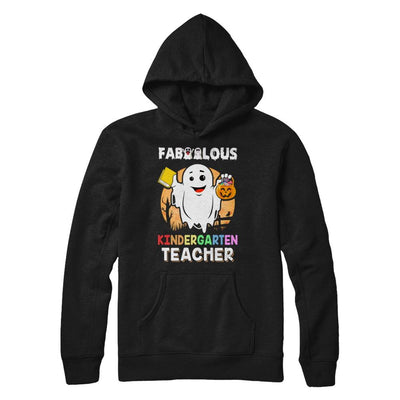 Faboolous Fabulous Kindergarten Teacher Halloween-T-Shirt & Hoodie-Pullover Hoodie-Black