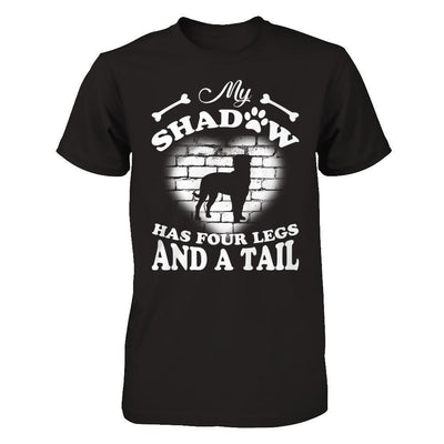My Shadow Has Four Legs And A Tail Dog Lovers-T-Shirt & Hoodie-Premium T-Shirt-Black