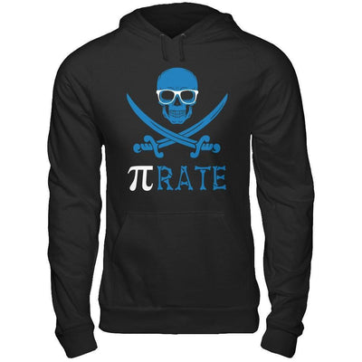 Funny Pi-Rate Happy Pi Day 2018-T-Shirt & Hoodie-Pullover Hoodie-Black