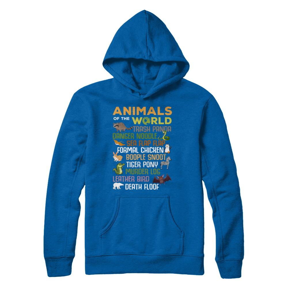Funny Animals of The World-T-Shirt & Hoodie-Pullover Hoodie-Royal