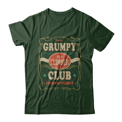 Papa Grumpy Old Climber Club Founding Member Climbing-T-Shirt & Hoodie-Classic T-Shirt-Forest Green