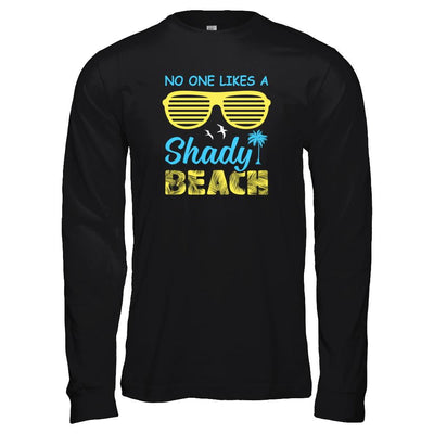 No One Likes A Shady Beach-T-Shirt & Tank Top-Long Sleeve T-Shirt-Black