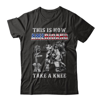 Veteran This Is How Americans Take A Kneel-T-Shirt & Hoodie-Classic T-Shirt-Black