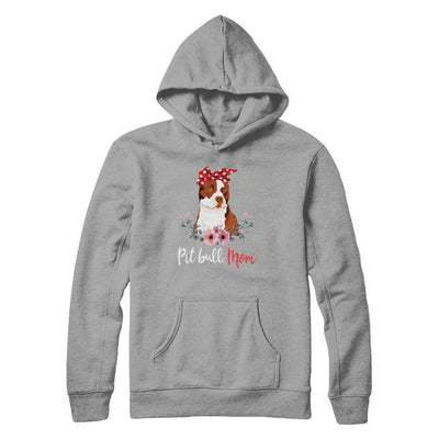 Pitbull Mom Gift For Women Dog Lover-T-Shirt & Hoodie-Pullover Hoodie-Light Steel
