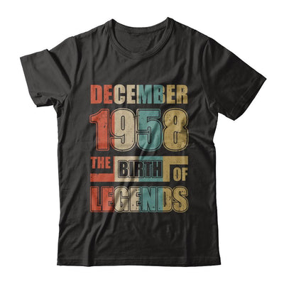 Vintage Retro December 1958 Birth Of Legends 63th Birthday-T-Shirt & Hoodie-Premium T-Shirt-Black