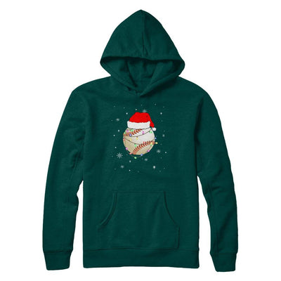 Santa Hat Baseball Christmas Gifts-T-Shirt & Sweatshirt-Pullover Hoodie-Deep Forest