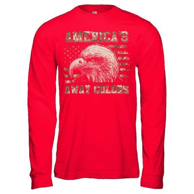 America's Away Colors-T-Shirt & Hoodie-Long Sleeve T-Shirt-Red