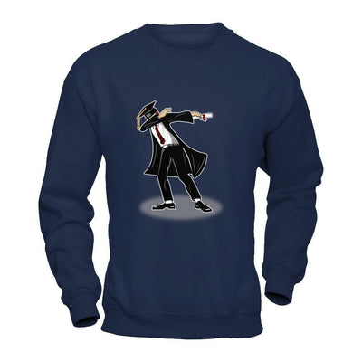 Funny Dabbing Senior College High School Graduation 2018-T-Shirt & Hoodie-Crewneck Sweatshirt-Navy