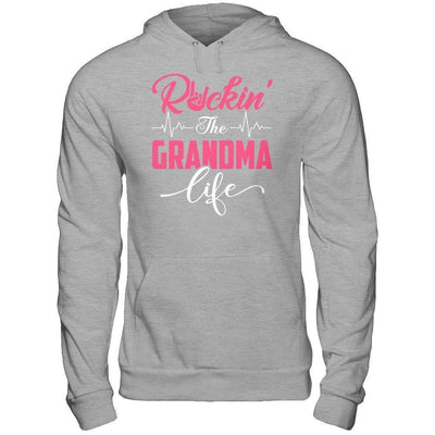 Rockin' The Grandma Life-T-Shirt & Hoodie-Pullover Hoodie-Sport Grey