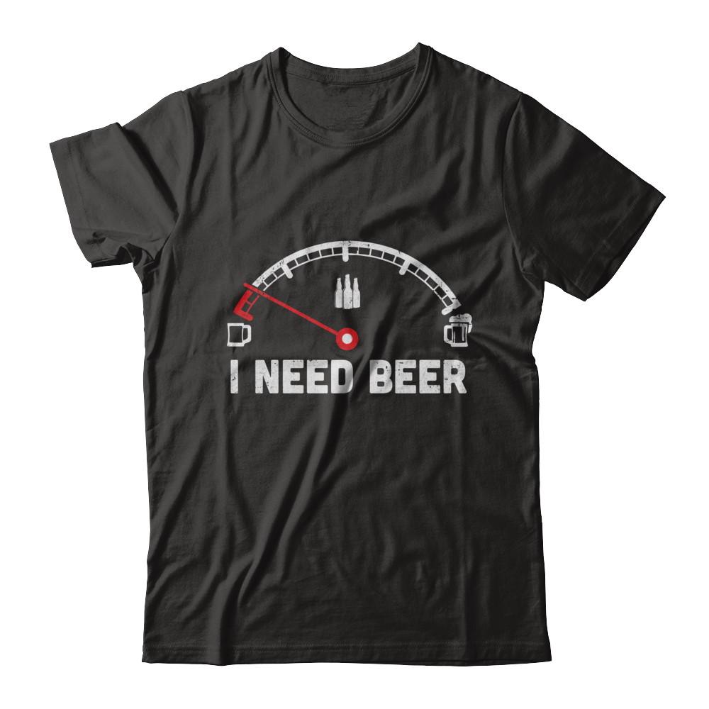 Funny Saying Cars I Need Beer-T-Shirt & Hoodie-Classic T-Shirt-Black