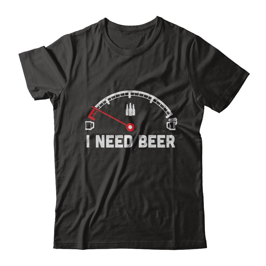 Funny Saying Cars I Need Beer-T-Shirt & Hoodie-Classic T-Shirt-Black