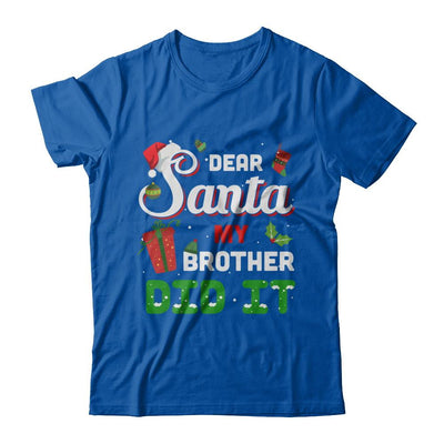 Dear Santa My Brother Did It Christmas-T-Shirt & Hoodie-Premium T-Shirt-Royal