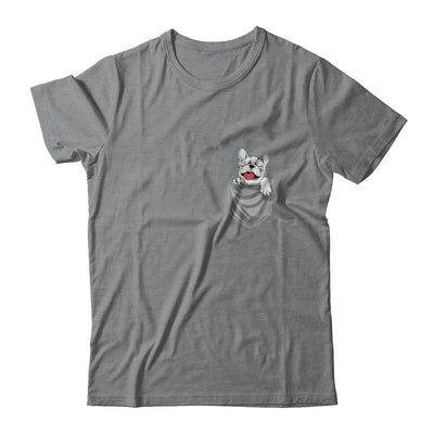 Funny Pocket French Bulldog Frenchie Dog Gift-T-Shirt & Hoodie-Classic T-Shirt-Sport Grey