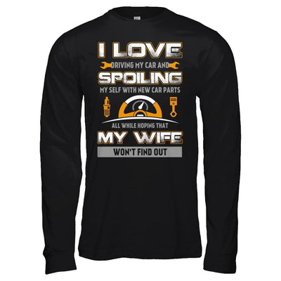 I Love Spoiling My Wife Husband-T-Shirt & Hoodie-Long Sleeve T-Shirt-Black
