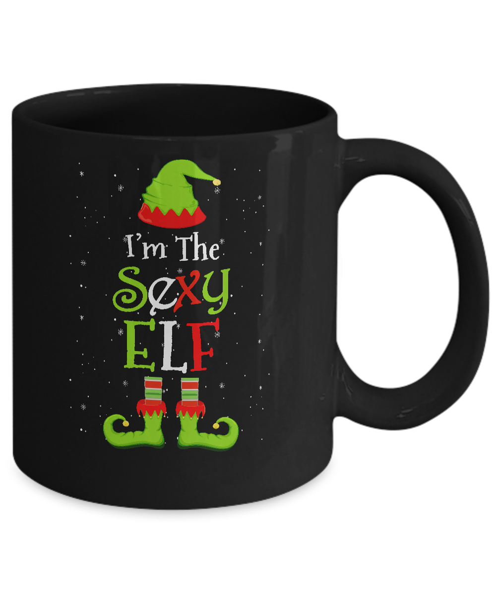 I'm The Sexy Elf Family Matching Funny Christmas Group Gift Mug-Coffee Mug-11oz Mug-Black