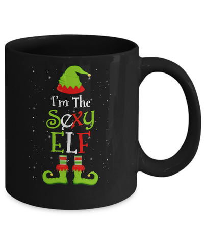 I'm The Sexy Elf Family Matching Funny Christmas Group Gift Mug-Coffee Mug-11oz Mug-Black
