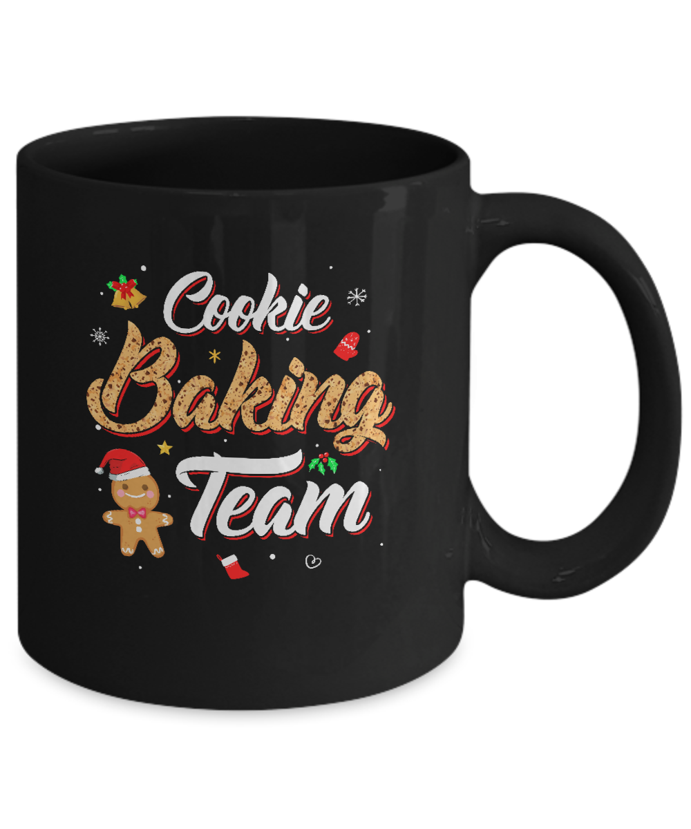 Cookie Baking Team Bakers Gingerbread Christmas Mug-Coffee Mug-11oz Mug-Black