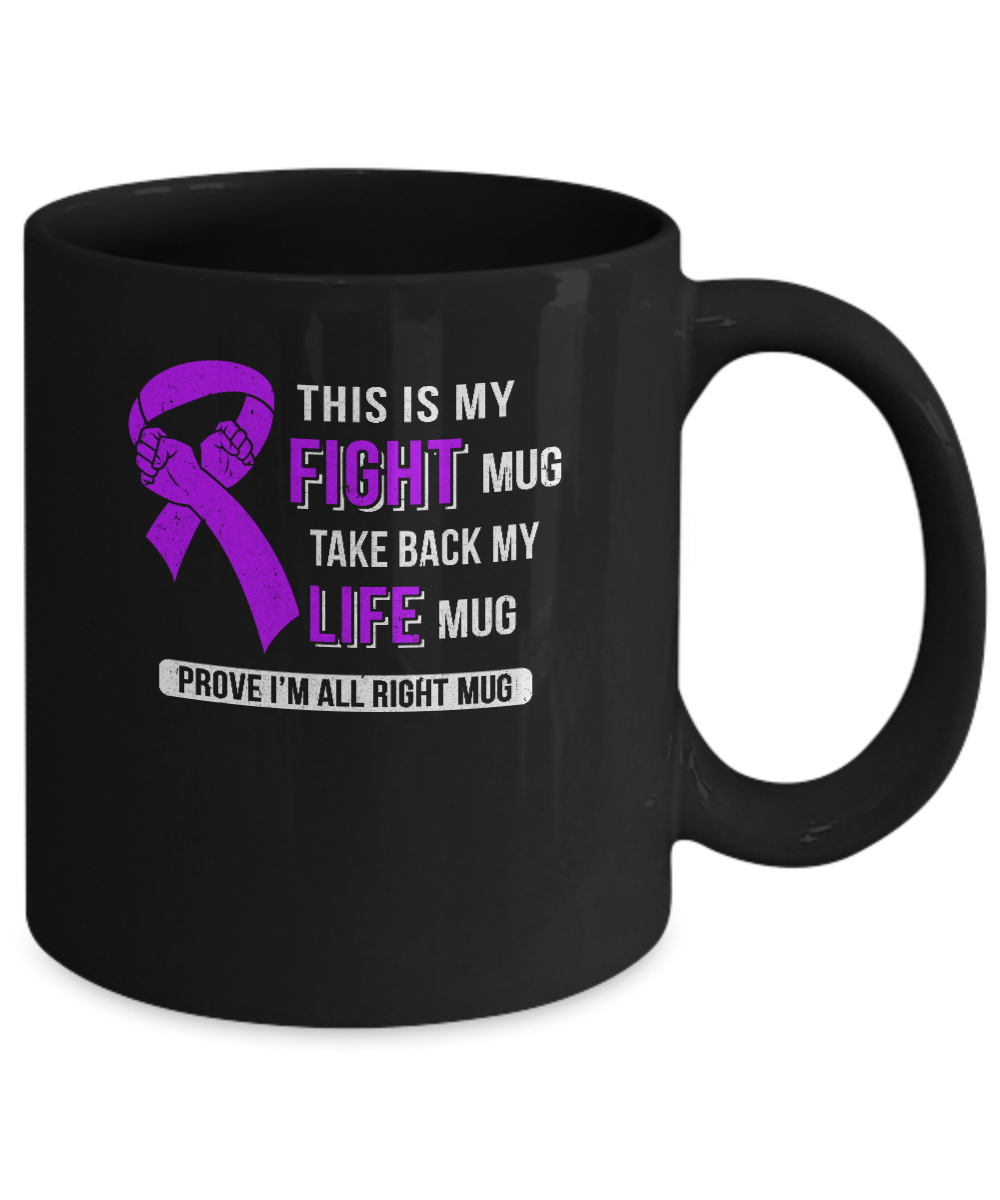 This Is My Fight Alzheimer's Lupus Pancreatic Awareness Mug-Coffee Mug-11oz Mug-Black