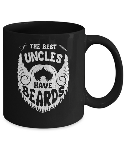 The Best Uncles Have Beards Bearded Uncle Mug-Coffee Mug-11oz Mug-Black