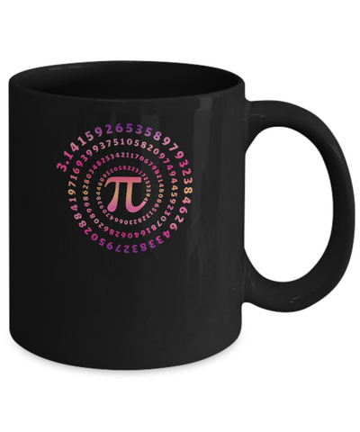 Pi Spiral Novelty-Coffee Mug-11oz Mug-Black