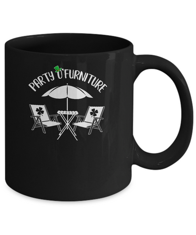 Funny St Patrick's Day Patty O'Furniture Mug-Coffee Mug-11oz Mug-Black