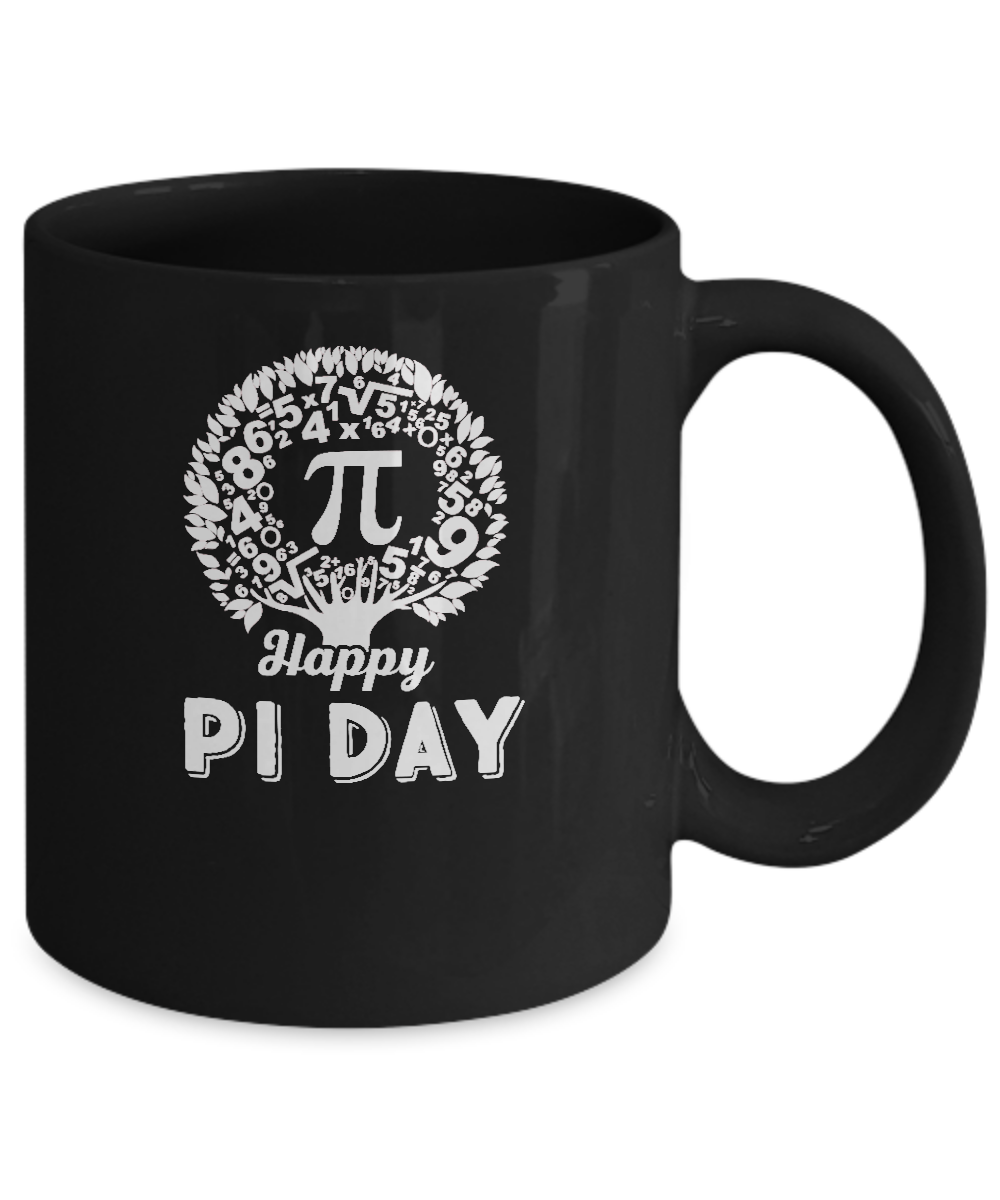 Happy Pi Day Math Major Teacher Mug-Coffee Mug-11oz Mug-Black