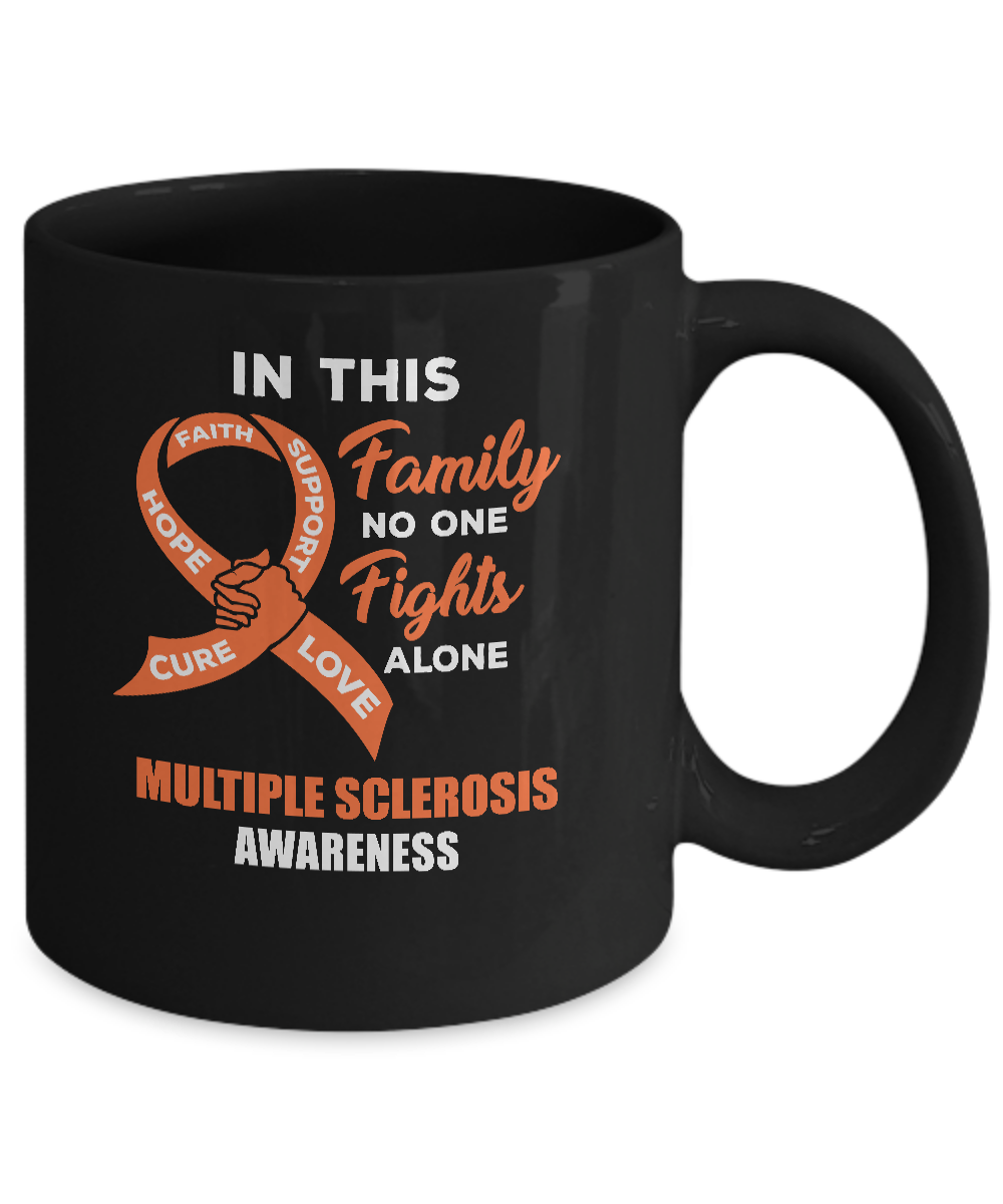 In This School No One Fights Multiple Sclerosis Alone Mug-Coffee Mug-11oz Mug-Black
