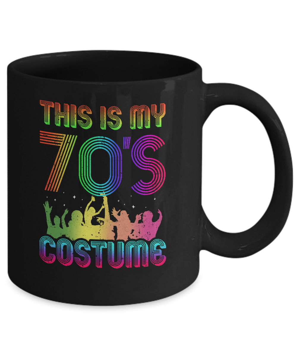 This Is My 70s Costume Halloween 1970s Gift Mug-Coffee Mug-11oz Mug-Black