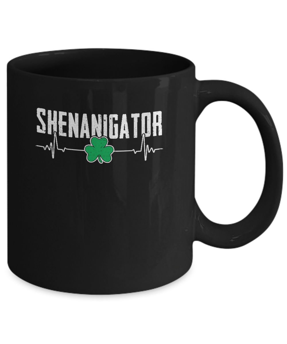 Shenanigator Happy St Patrick's Day Mug-Coffee Mug-11oz Mug-Black
