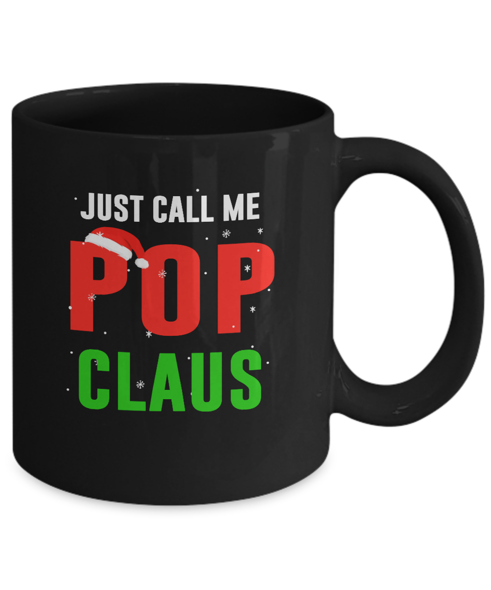 Santa Pop Claus Matching Family Christmas Pajamas Mug-Coffee Mug-11oz Mug-Black