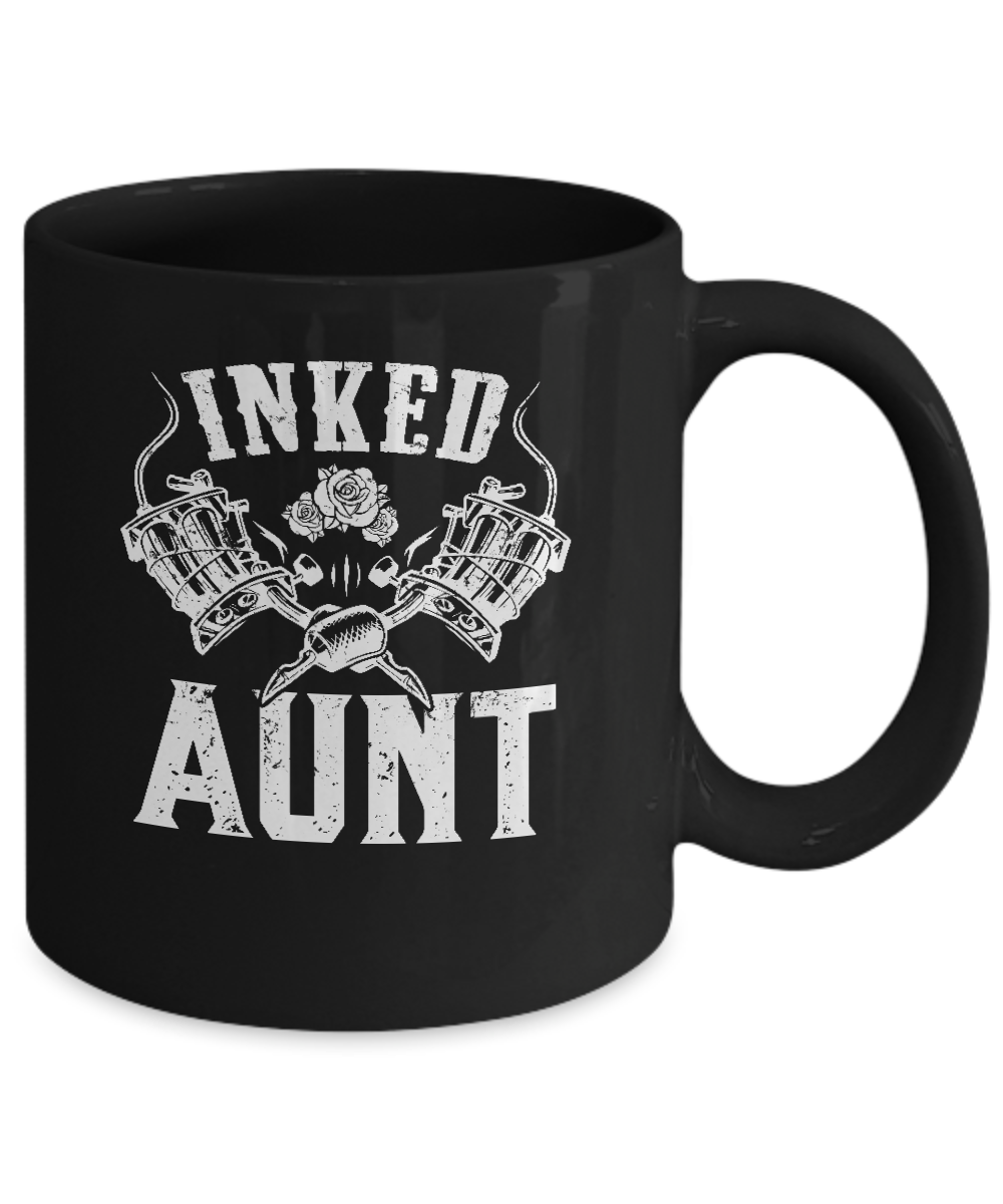 Inked Aunt Rose Tattooed Tattoos Mug-Coffee Mug-11oz Mug-Black