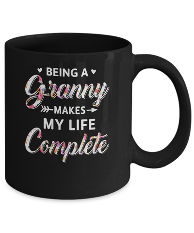 Being A Granny Makes My Life Complete Mothers Day Mug-Coffee Mug-11oz Mug-Black