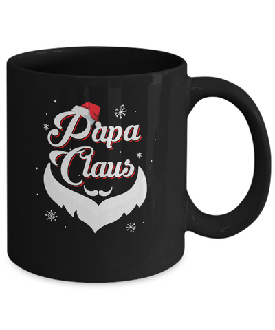 Santa Beard Matching Christmas Pajamas Papa Claus Mug-Coffee Mug-11oz Mug-Black