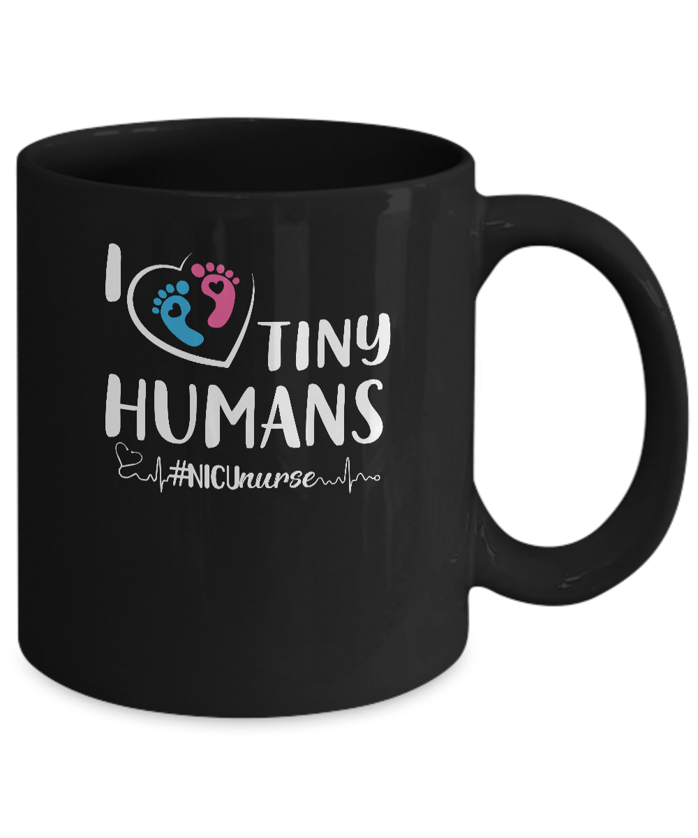 I Love Tiny Humans Nicu Nurse Nursing Mug-Coffee Mug-11oz Mug-Black