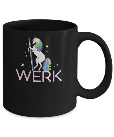 Werk Unicorn Funny Mug-Coffee Mug-11oz Mug-Black