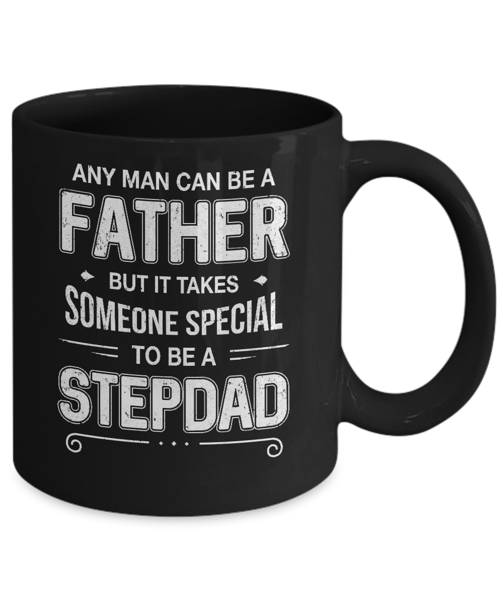 Any Man Can Be A Father Special Dad Of Twins Father's Day Gift Mug-Coffee Mug-11oz Mug-Black