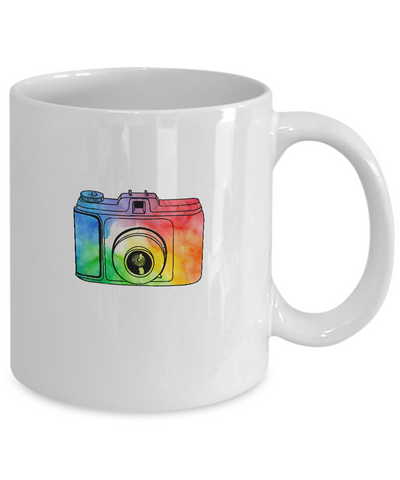 Awesome Camera Of Photographer Photography Colourful Mug-Coffee Mug-11oz Mug-White