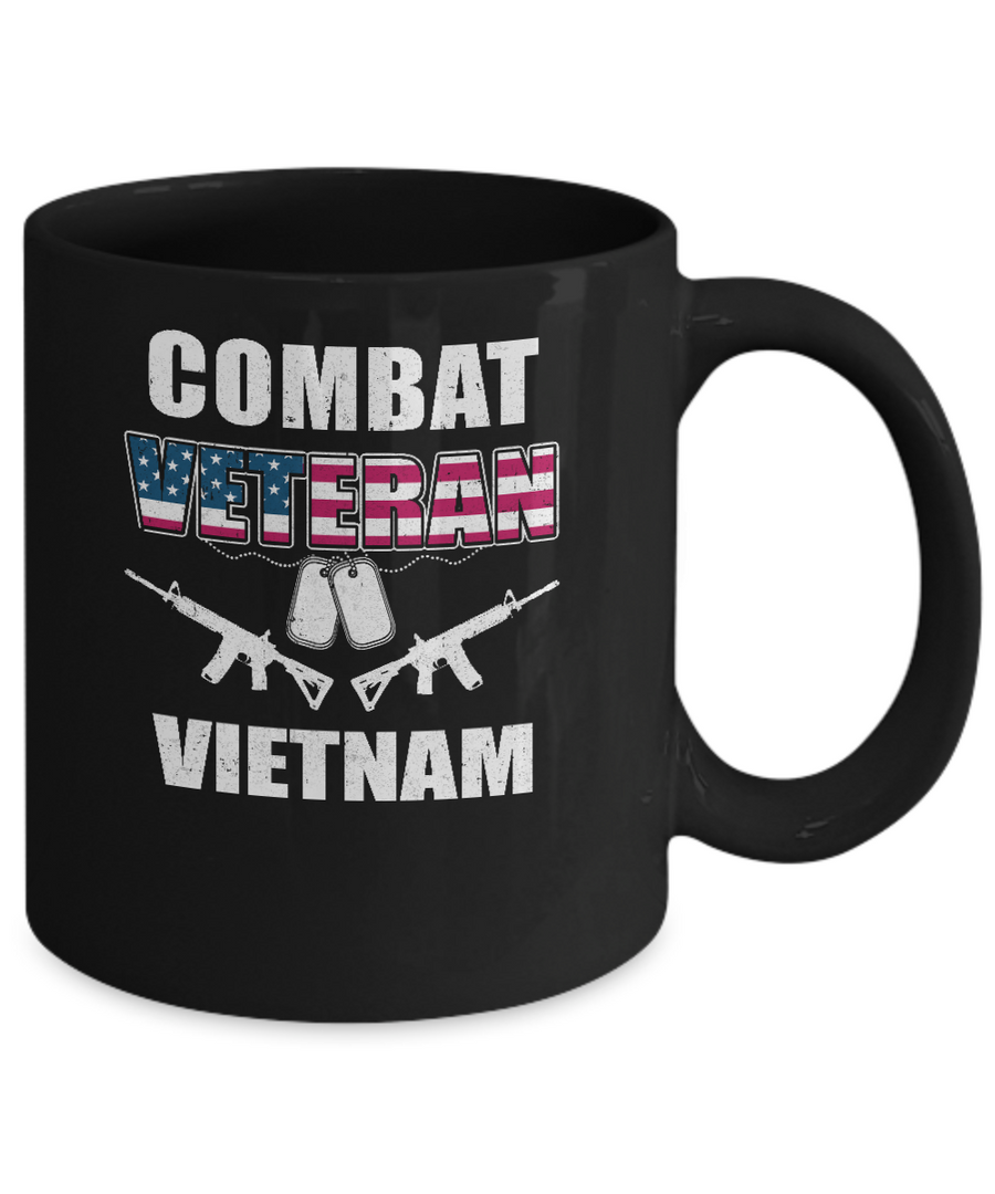 Combat Veteran Vietnam Mug-Coffee Mug-11oz Mug-Black